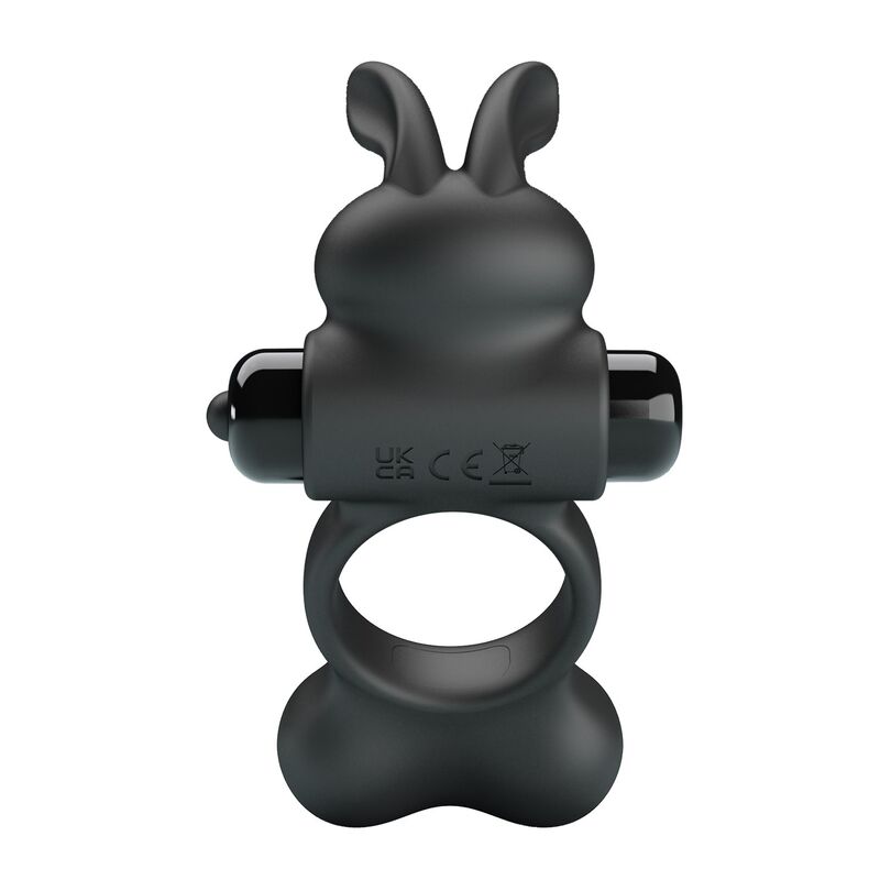 Pretty Love-Inel Vibrator cu Stimulator Iepuraș Negru 4 PRETTY LOVE - VIBRATING PENIS RING WITH BUNNY STIMULATOR 10 FUNCTIONS BLACK · Inele & Mansoane Penis (imaginea 4)