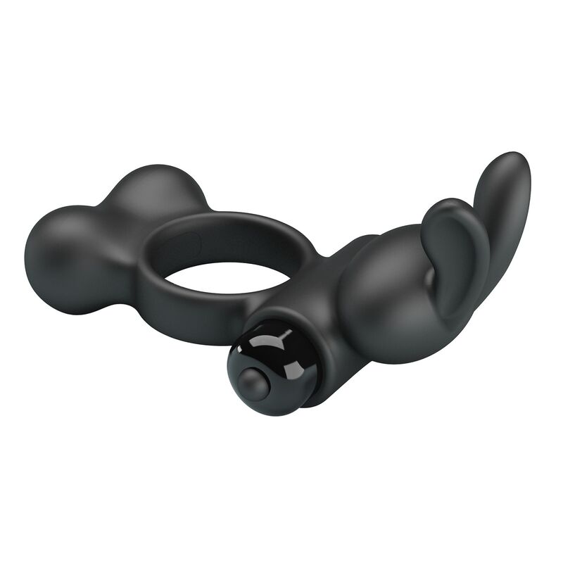 Pretty Love-Inel Vibrator cu Stimulator Iepuraș Negru 6 PRETTY LOVE - VIBRATING PENIS RING WITH BUNNY STIMULATOR 10 FUNCTIONS BLACK · Inele & Mansoane Penis (imaginea 6)