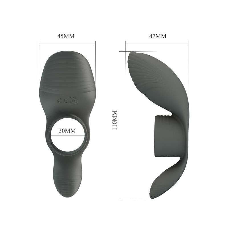 Pretty Love-Inel Vibrator Reîncărcabil cu Stimulare Dublă 9 PRETTY LOVE - RECHARGEABLE VIBRATING RING WITH DUAL STIMULATION · Inele & Mansoane Penis (imaginea 9)