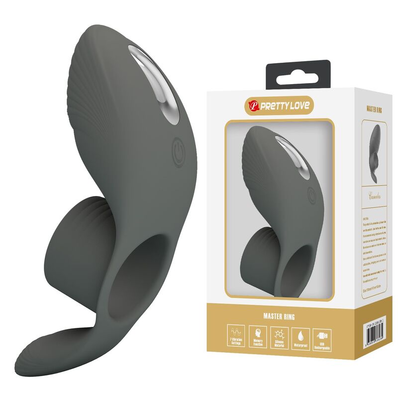 Pretty Love-Inel Vibrator Reîncărcabil cu Stimulare Dublă 5 PRETTY LOVE - RECHARGEABLE VIBRATING RING WITH DUAL STIMULATION · Inele & Mansoane Penis (imaginea 5)