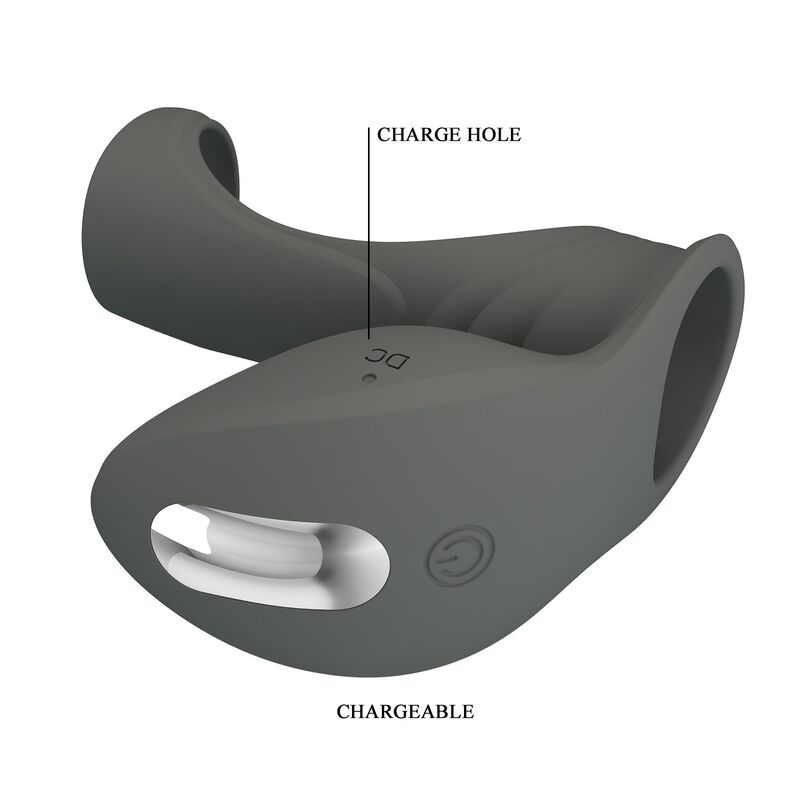 Pretty Love-Inel Vibrator Reîncărcabil cu Stimulator Dublu 4 PRETTY LOVE - RECHARGEABLE VIBRATING RING WITH DUAL STIMULATOR · Inele & Mansoane Penis (imaginea 4)