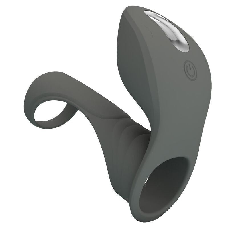 PRETTY LOVE - RECHARGEABLE VIBRATING RING WITH DUAL STIMULATOR · Inele & Mansoane Penis