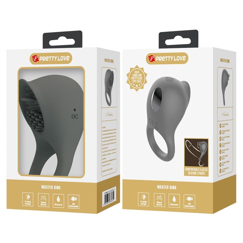 Pretty Love-Inel Vibrator Reîncărcabil cu Efect Oral 2 PRETTY LOVE - RECHARGEABLE VIBRATING RING WITH ORAL STIMULATION · Inele & Mansoane Penis (imaginea 2)