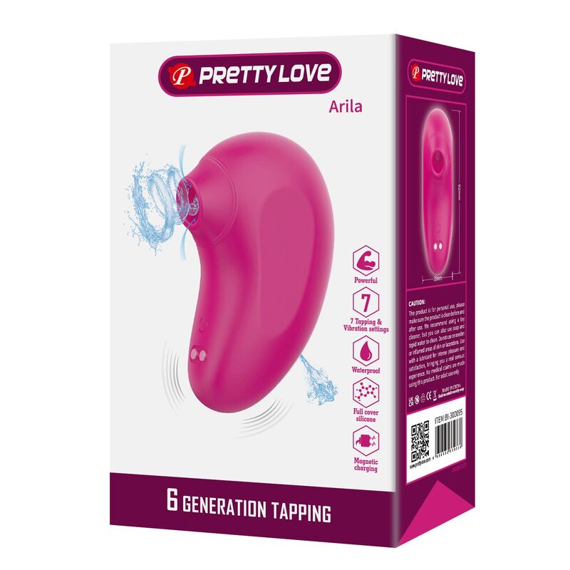Pretty Love-Arila Stimulator cu Sucțiune și Vibrații Roz 5 PRETTY LOVE - ARILA RECHARGEABLE CLITORAL SUCTION STIMULATOR WITH VIBRATION PINK · Vibratoare (imaginea 5)