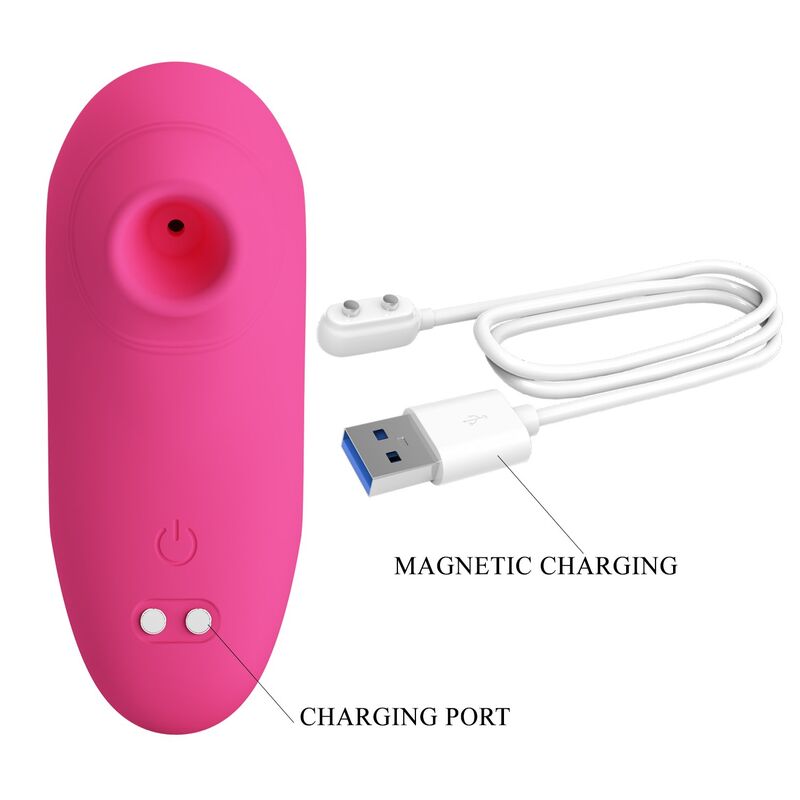 Pretty Love-Arila Stimulator cu Sucțiune și Vibrații Roz 8 PRETTY LOVE - ARILA RECHARGEABLE CLITORAL SUCTION STIMULATOR WITH VIBRATION PINK · Vibratoare (imaginea 8)