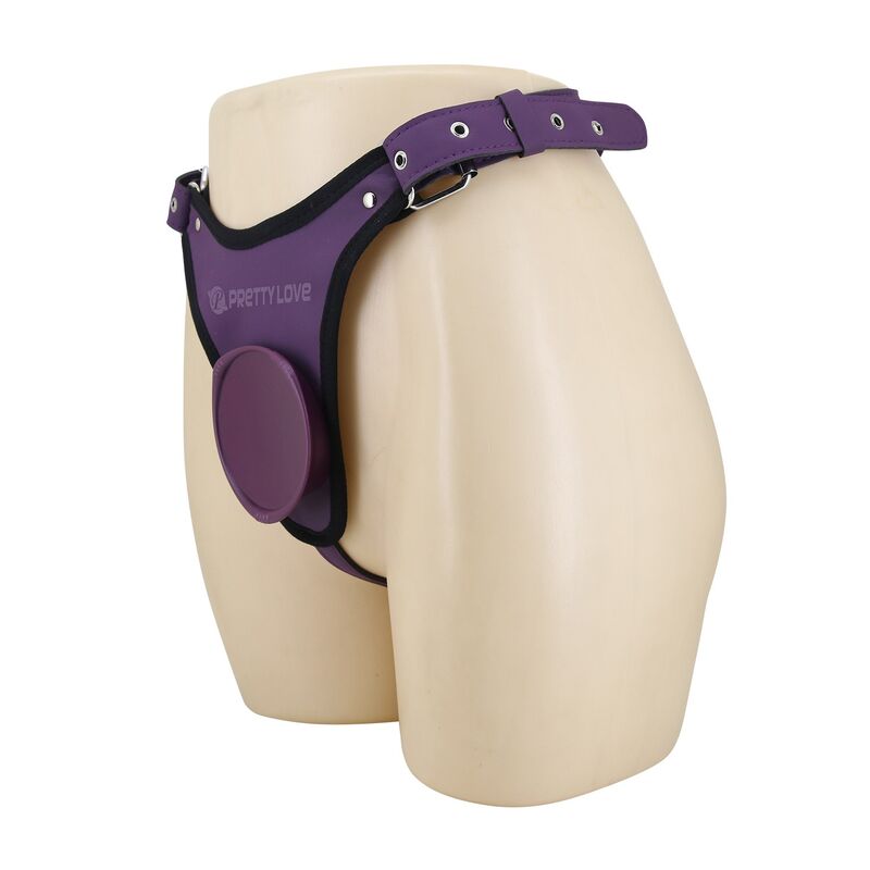 Pretty Love-Chiloți Ham Strap-on Universal Mov și Negru 4 PRETTY LOVE - UNIVERSAL STRAP-ON HARNESS BRIEFS PURPLE AND BLACK · Strapon & Harness (imaginea 4)