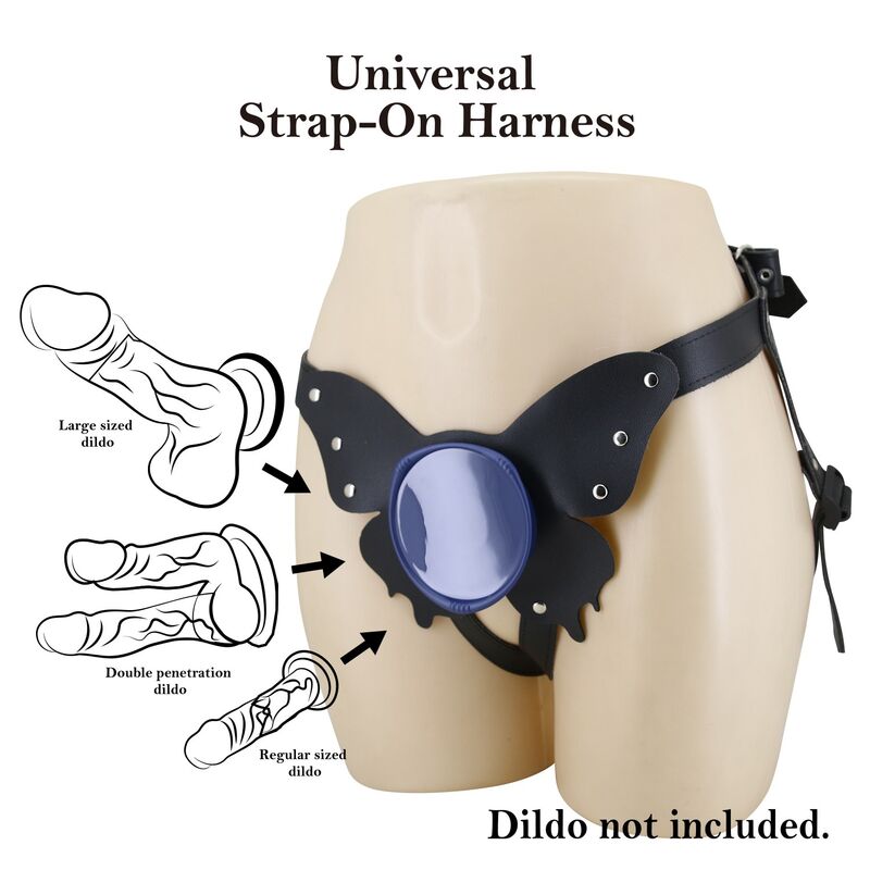 Pretty Love-Chiloți Ham Strap-on Universal Negru și Albastru 5 PRETTY LOVE - UNIVERSAL STRAP-ON HARNESS BRIEFS BLACK AND BLUE · Strapon & Harness (imaginea 5)