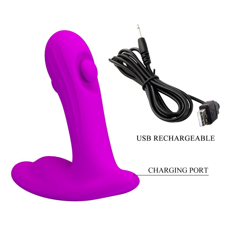 Pretty Love-Bauer Masager Prostată Reîncărcabil Mov 3 PRETTY LOVE - BAUER RECHARGEABLE PROSTATE MASSAGER 12 MODES PURPLE · Vibratoare (imaginea 3)