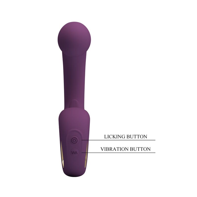 Pretty Love-Brynnlee Vibrator cu Stimulator Oral Mov 4 PRETTY LOVE - BRYNNLEE RECHARGEABLE VIBRATOR WITH ORAL STIMULATOR 10 VIBRATIONS & 5 LICKING FUNCTIONS PURPLE · Vibratoare (imaginea 4)