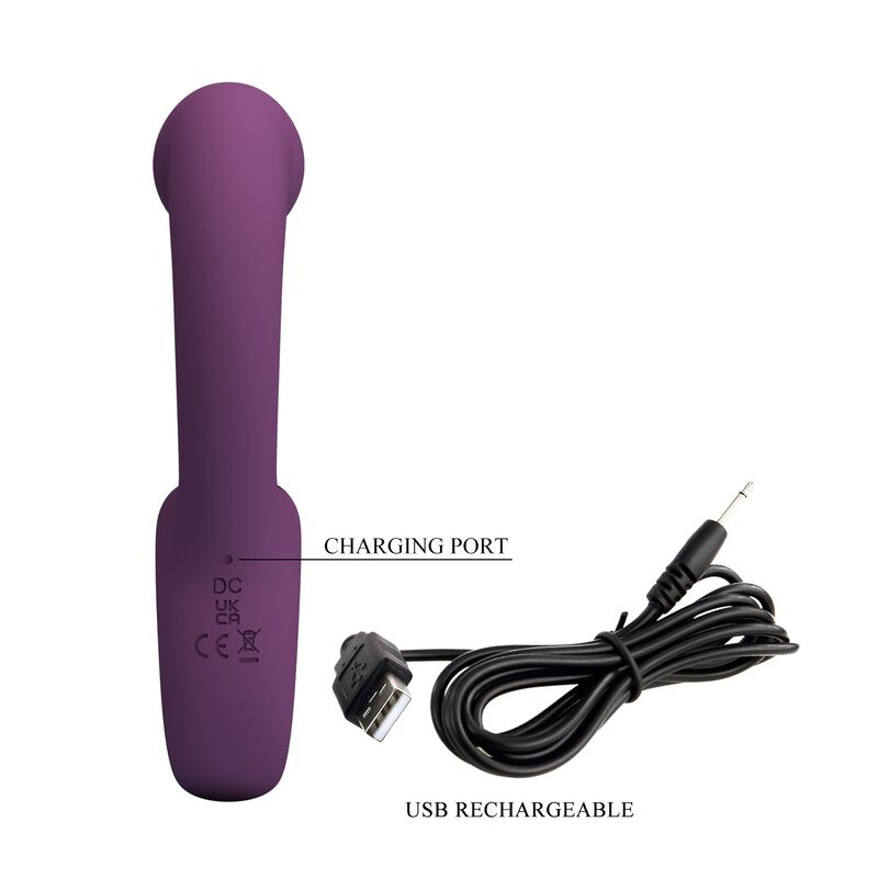 Pretty Love-Brynnlee Vibrator cu Stimulator Oral Mov 2 PRETTY LOVE - BRYNNLEE RECHARGEABLE VIBRATOR WITH ORAL STIMULATOR 10 VIBRATIONS & 5 LICKING FUNCTIONS PURPLE · Vibratoare (imaginea 2)
