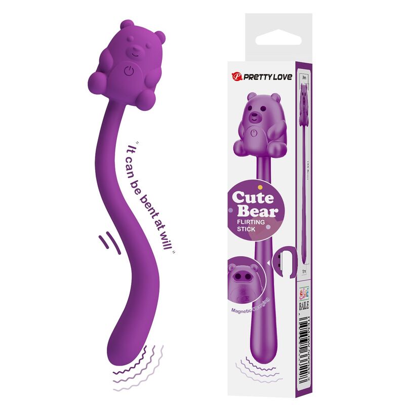 PRETTY LOVE - CUTE BEAR FLIRTING STICK RECHARGEABLE VIBRATOR · Vibratoare (imaginea 9)