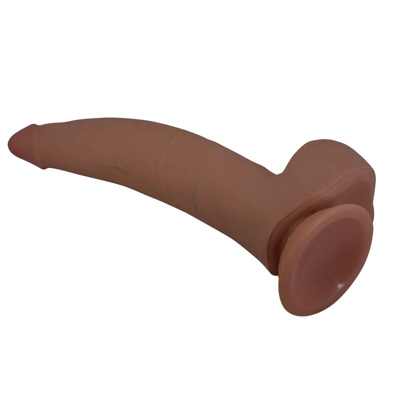 PRETTY LOVE - CUTHBERT REALISTIC FLEXIBLE DILDO 20 CM Ø 5 CM TPE BROWN · Dildo & Stimulatoare (imaginea 5)