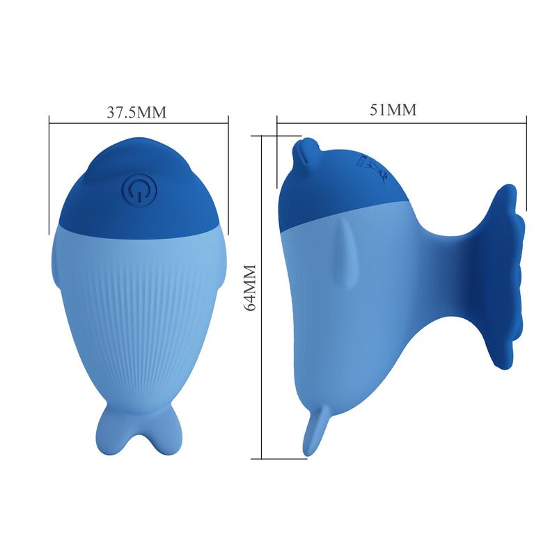 Pretty Love-Dolphin Mini Vibrator Reîncărcabil Albastru 8 PRETTY LOVE - DOLPHIN MINI USB RECHARGEABLE VIBRATOR · Vibratoare (imaginea 8)