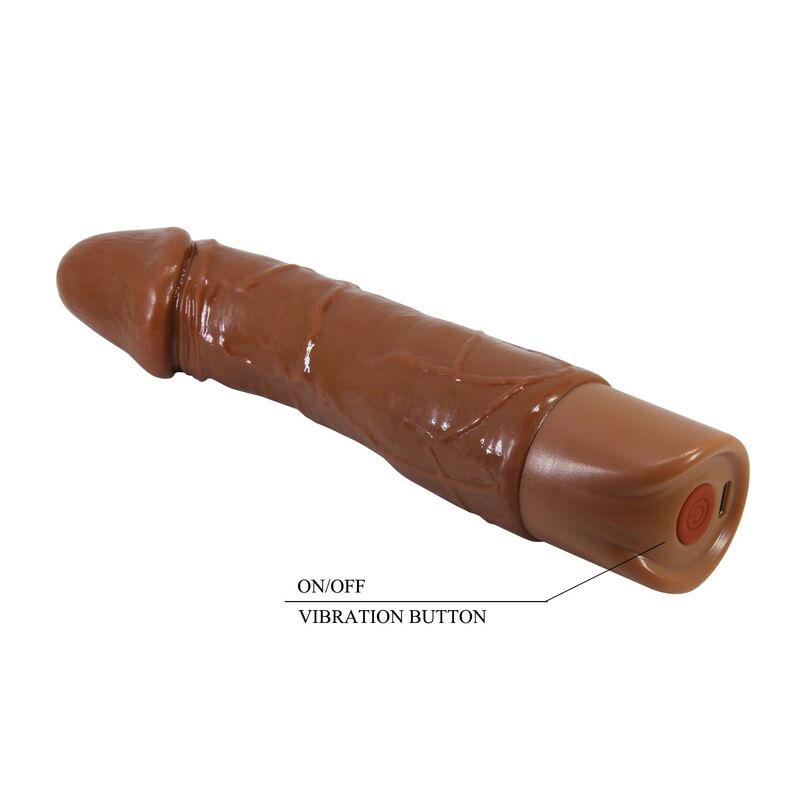 Pretty Love-Donald Vibrator Realist 19,5 cm Maro 9 PRETTY LOVE - DONALD REALISTIC VIBRATOR 19.5 CM Ø 4 CM BROWN · Dildo & Stimulatoare (imaginea 9)