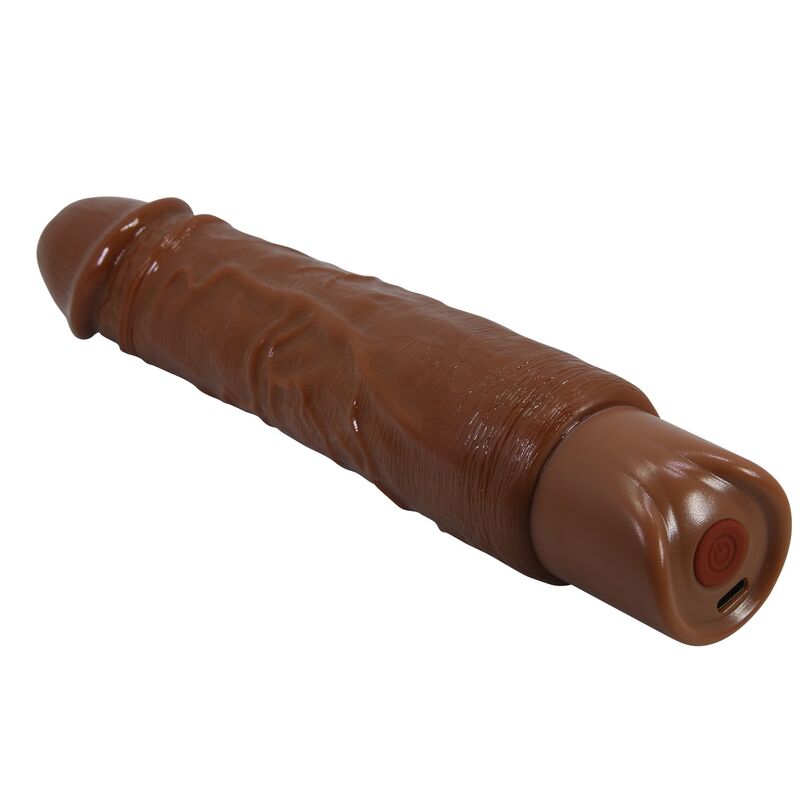 PRETTY LOVE - DUKE REALISTIC VIBRATOR 23.5 CM Ø 4.8 CM BROWN · Vibratoare (imaginea 9)