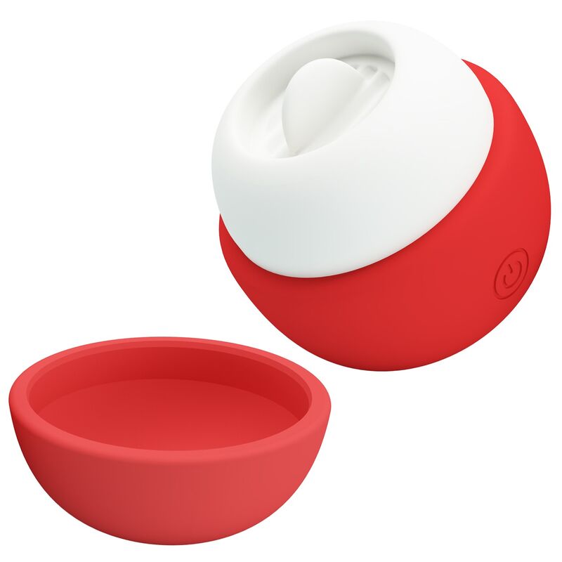 PRETTY LOVE - RECHARGEABLE TONGUE EFFECT CLITORAL STIMULATOR RED · Vibratoare (imaginea 3)