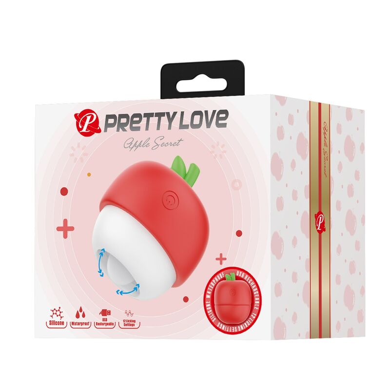 PRETTY LOVE - RECHARGEABLE TONGUE EFFECT CLITORAL STIMULATOR RED · Vibratoare (imaginea 5)