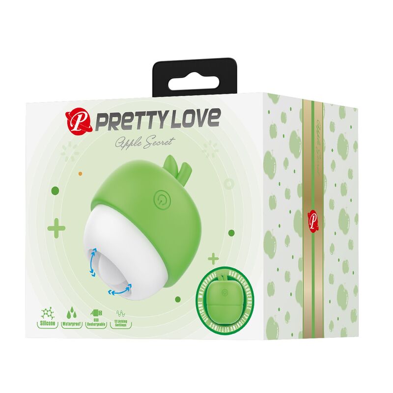 PRETTY LOVE - RECHARGEABLE TONGUE EFFECT CLITORAL STIMULATOR GREEN · Vibratoare (imaginea 4)