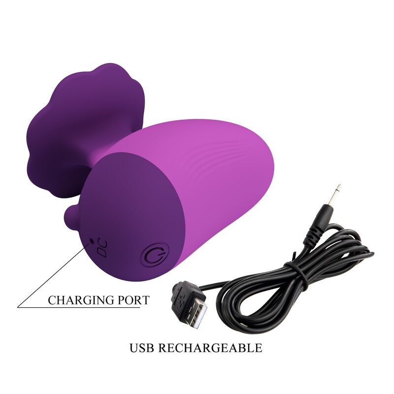 PRETTY LOVE - RECHARGEABLE CLITORAL STIMULATOR 7 MODES PURPLE · Vibratoare (imaginea 2)