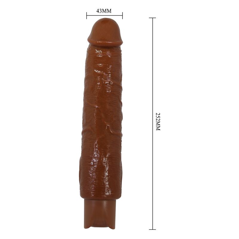 Pretty Love-Gavin Vibrator Realist 25 cm Maro 10 PRETTY LOVE - GAVIN REALISTIC VIBRATOR 25 CM Ø 5 CM BROWN — PIPEDREAMS · Masturbatoare (imaginea 10)