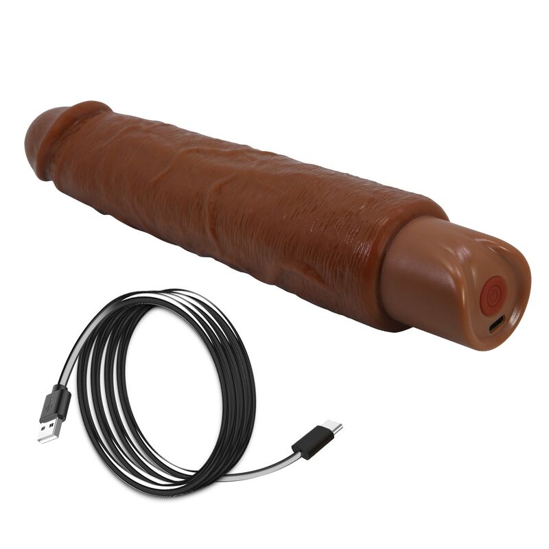 Pretty Love-Gavin Vibrator Realist 25 cm Maro 9 PRETTY LOVE - GAVIN REALISTIC VIBRATOR 25 CM Ø 5 CM BROWN — PIPEDREAMS · Masturbatoare (imaginea 9)