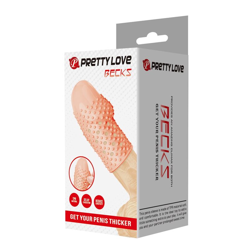 PRETTY LOVE - GEEK'S PENIS SLEEVE GET YOUR PENIS THICKER NATURAL COLOR · Inele & Mansoane Penis (imaginea 6)