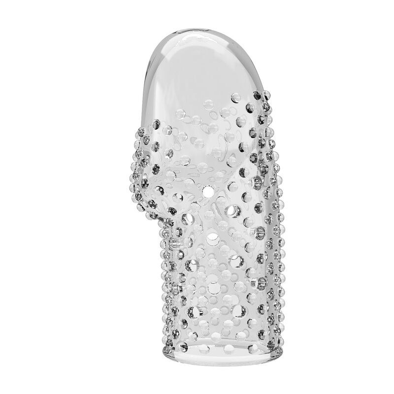 Pretty Love-Geek's Manșon Texturat pentru Penis Transparent 5 PRETTY LOVE - GEEK'S PENIS SLEEVE GET YOUR PENIS THICKER TRANSPARENT · Inele & Mansoane Penis (imaginea 5)