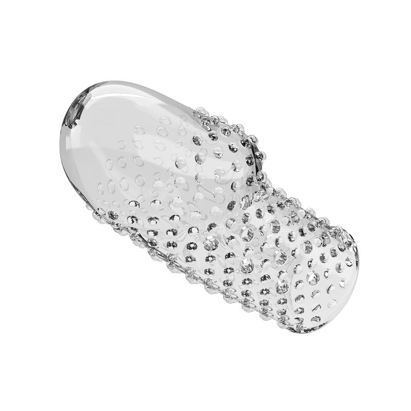 Pretty Love-Geek's Manșon Texturat pentru Penis Transparent 7 PRETTY LOVE - GEEK'S PENIS SLEEVE GET YOUR PENIS THICKER TRANSPARENT · Inele & Mansoane Penis (imaginea 7)