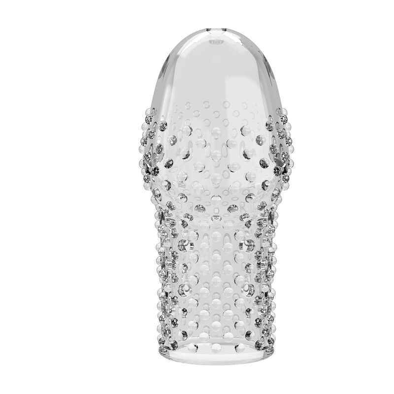 Pretty Love-Geek's Manșon Texturat pentru Penis Transparent 8 PRETTY LOVE - GEEK'S PENIS SLEEVE GET YOUR PENIS THICKER TRANSPARENT · Inele & Mansoane Penis (imaginea 8)