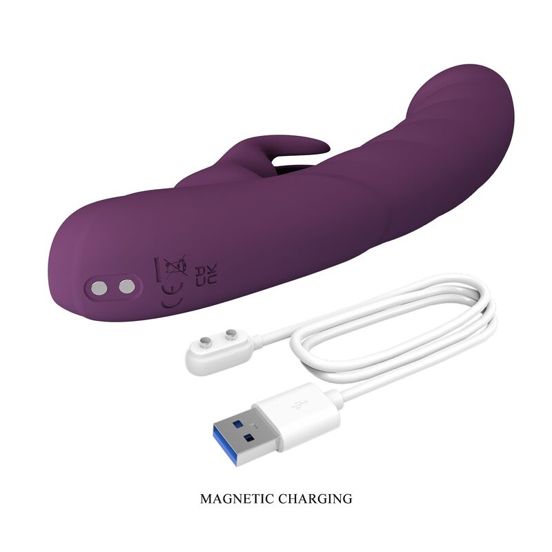 PRETTY LOVE - HARPER RECHARGEABLE RABBIT VIBRATOR 10 FUNCTIONS PURPLE · Vibratoare (imaginea 5)