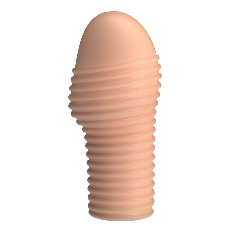 Pretty Love-Hottt Manșon Texturat pentru Penis Natural 4 PRETTY LOVE - HOTTT PENIS SLEEVE GET YOUR PENIS THICKER NATURAL COLOR · Inele & Mansoane Penis (imaginea 4)