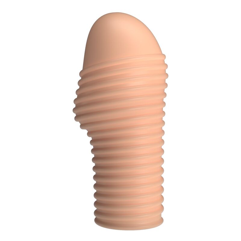 Pretty Love-Hottt Manșon Texturat pentru Penis Natural 5 PRETTY LOVE - HOTTT PENIS SLEEVE GET YOUR PENIS THICKER NATURAL COLOR · Inele & Mansoane Penis (imaginea 5)