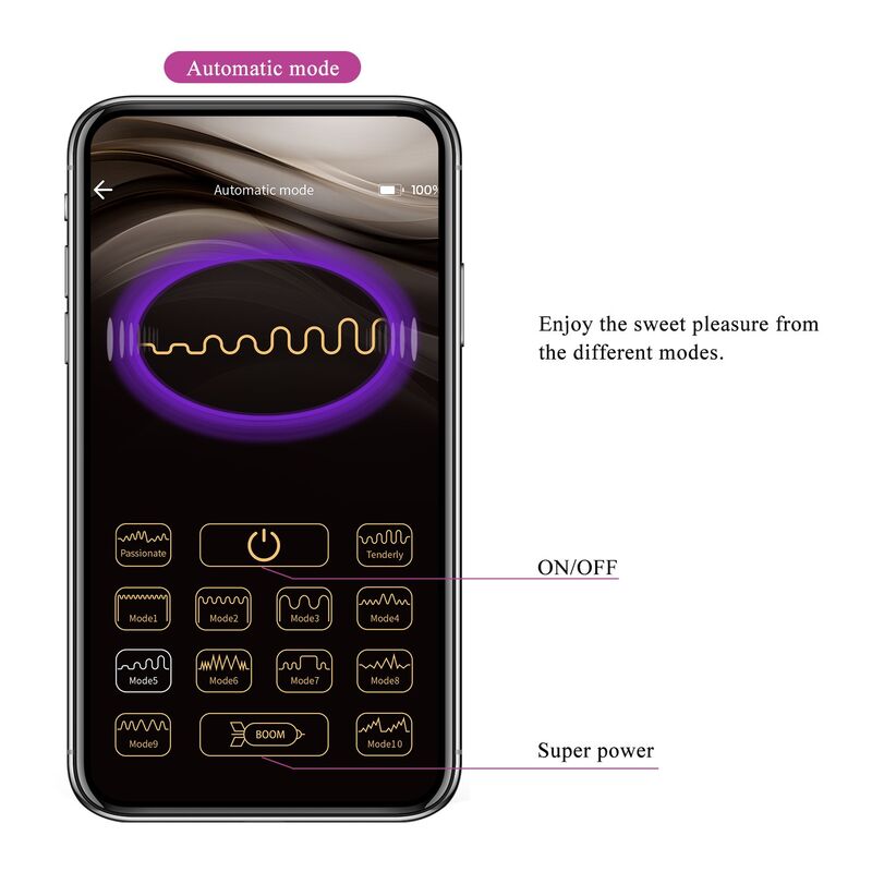 Pretty Love-Pulsen Ou Vibrator cu Aplicație 12 Funcții Roz 10 PRETTY LOVE - PULSEN APP CONTROL VIBRATING EGG 12 FUNCTIONS USB RECHARGEABLE PINK · Jucarii Cupluri (imaginea 10)