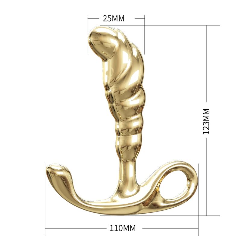 Pretty Love-Jack Masager de Prostată din Metal Auriu 8 PRETTY LOVE - JACK ZINC ALLOY PROSTATE MASSAGER GOLD · Jucarii Anale (imaginea 8)
