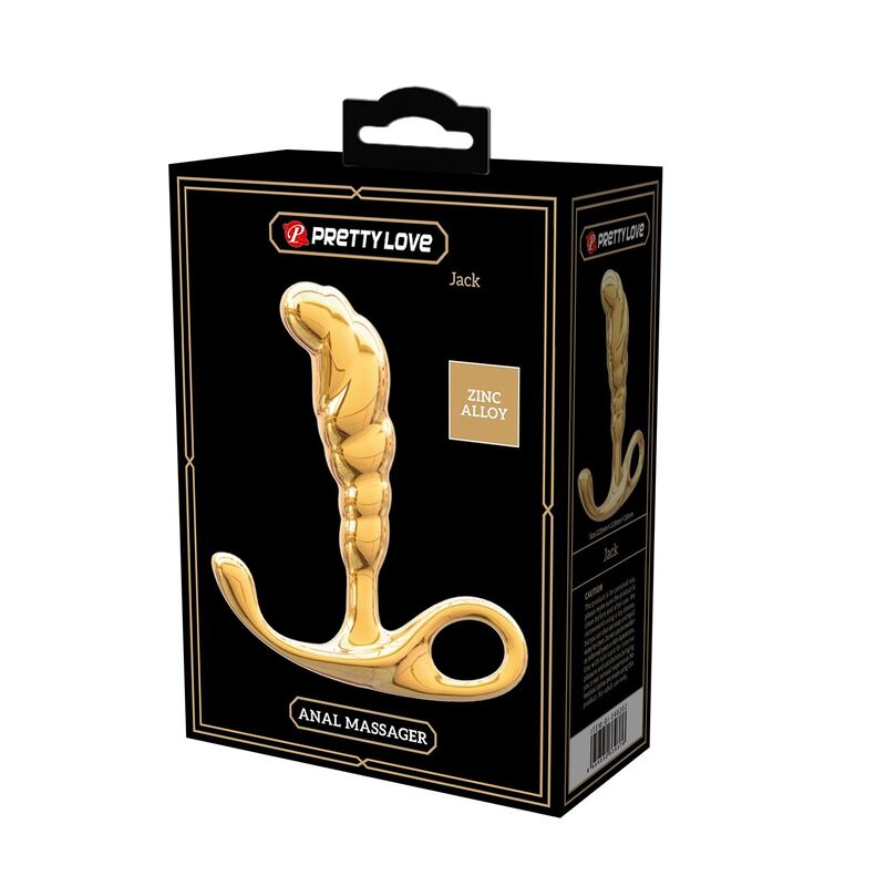 Pretty Love-Jack Masager de Prostată din Metal Auriu 3 PRETTY LOVE - JACK ZINC ALLOY PROSTATE MASSAGER GOLD · Jucarii Anale (imaginea 3)