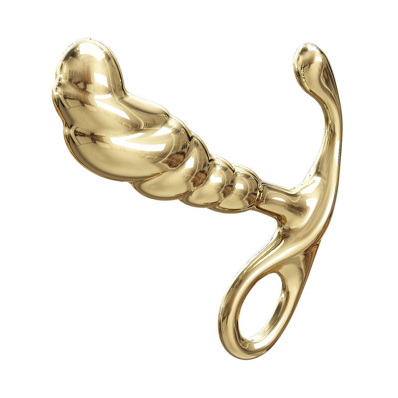 Pretty Love-Jack Masager de Prostată din Metal Auriu 6 PRETTY LOVE - JACK ZINC ALLOY PROSTATE MASSAGER GOLD · Jucarii Anale (imaginea 6)