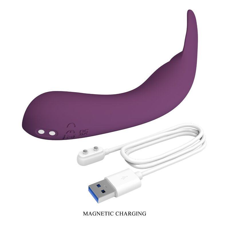 Pretty Love-Kenyell Vibrator Curbat 10 Funcții Mov 3 PRETTY LOVE - KENYELL RECHARGEABLE VIBRATOR 10 FUNCTIONS PURPLE · Vibratoare (imaginea 3)