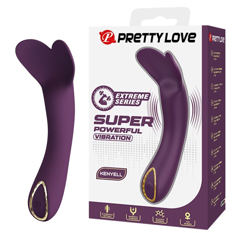 Pretty Love-Kenyell Vibrator Curbat 10 Funcții Mov 333 Pretty Love-Kenyell Vibrator Curbat 10 Funcții Mov