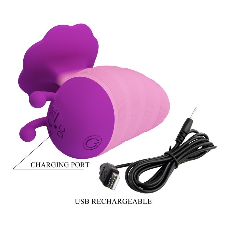 Pretty Love-Little Bee Stimulator Clitoris 7 Moduri Mov-Roz 8 PRETTY LOVE - LITTLE BEE RECHARGEABLE CLITORAL STIMULATOR 7 MODES PURPLE-PINK · Vibratoare (imaginea 8)