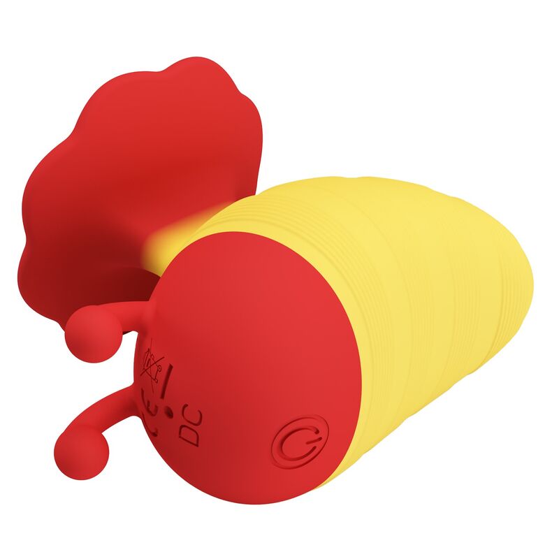 PRETTY LOVE - LITTLE BEE RECHARGEABLE CLITORAL STIMULATOR 7 MODES RED/YELLOW · Vibratoare (imaginea 3)