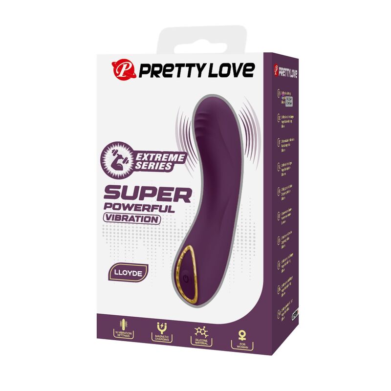 Pretty Love-Lloyde Vibrator Reîncărcabil 10 Funcții Mov 5 PRETTY LOVE - LLOYDE RECHARGEABLE VIBRATOR 10 FUNCTIONS PURPLE · Vibratoare (imaginea 5)