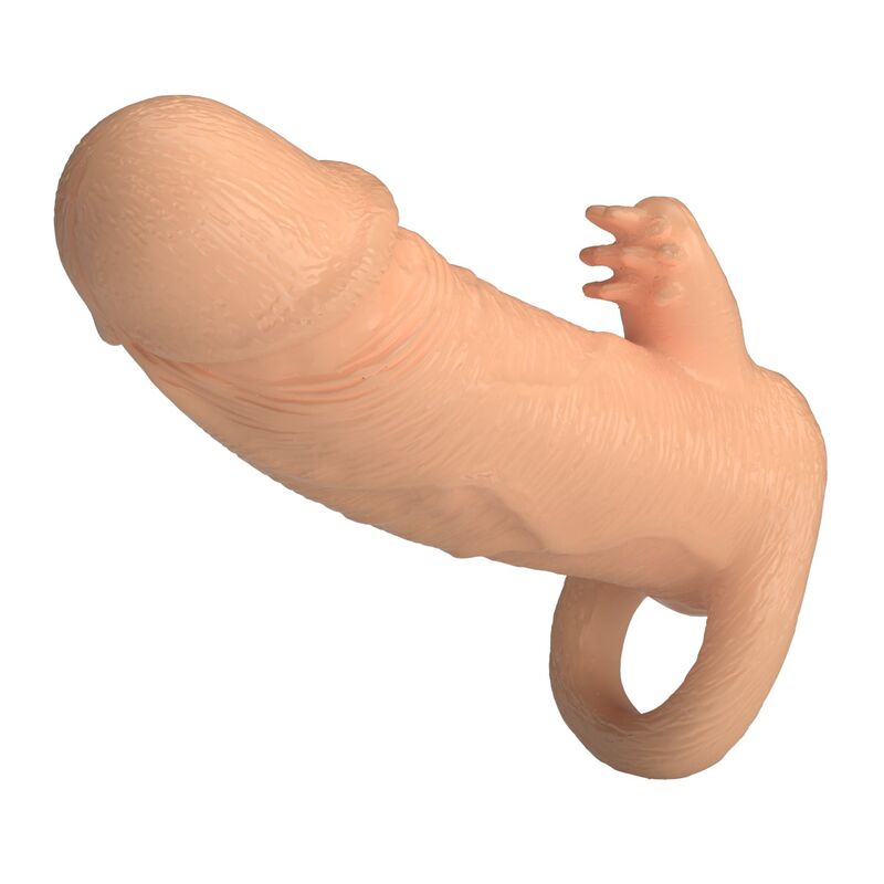 PRETTY LOVE - RODERIC PENIS EXTENSION SLEEVE 13 CM Ø 3.8 CM NATURAL · Inele & Mansoane Penis (imaginea 4)