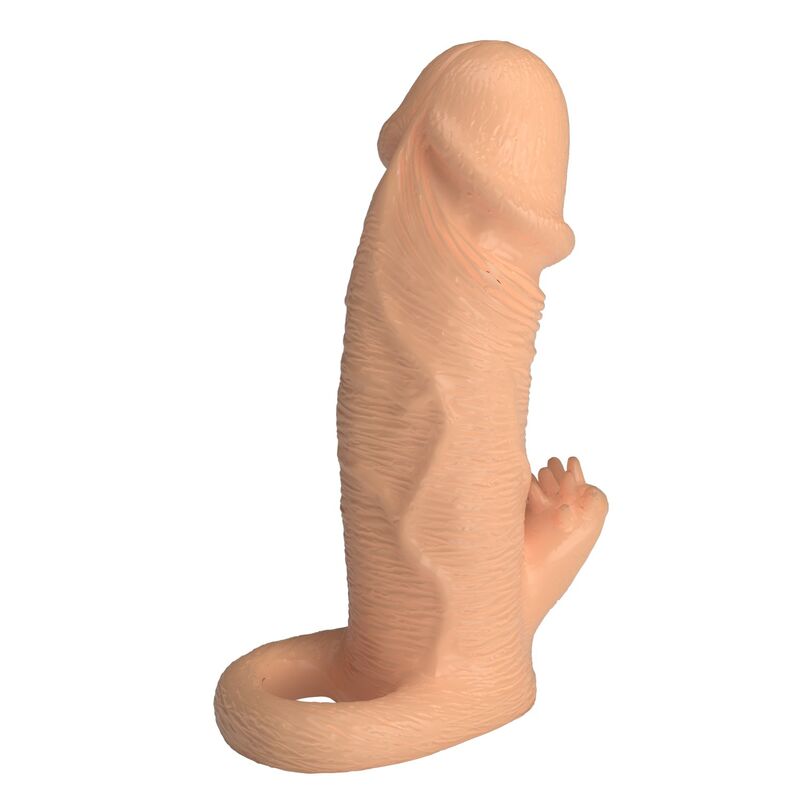 PRETTY LOVE - RODERIC PENIS EXTENSION SLEEVE 13 CM Ø 3.8 CM NATURAL · Inele & Mansoane Penis (imaginea 3)