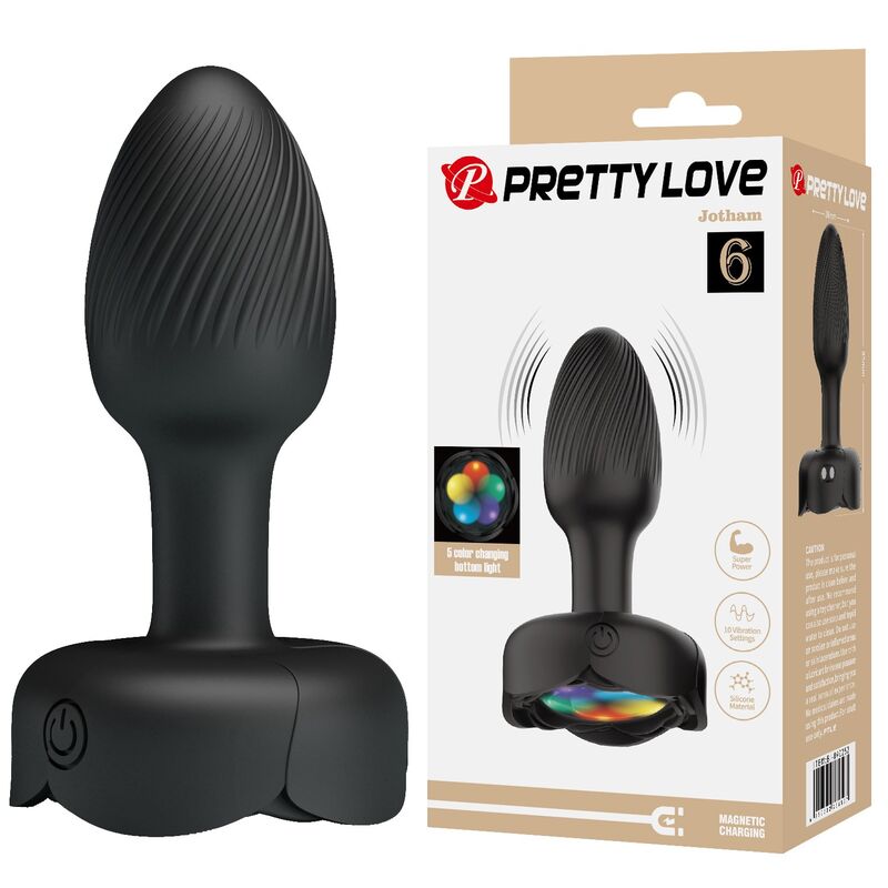 Pretty Love-Dop Anal Vibrator Reîncărcabil 10 Moduri Negru 343 Pretty Love-Dop Anal Vibrator Reîncărcabil 10 Moduri Negru