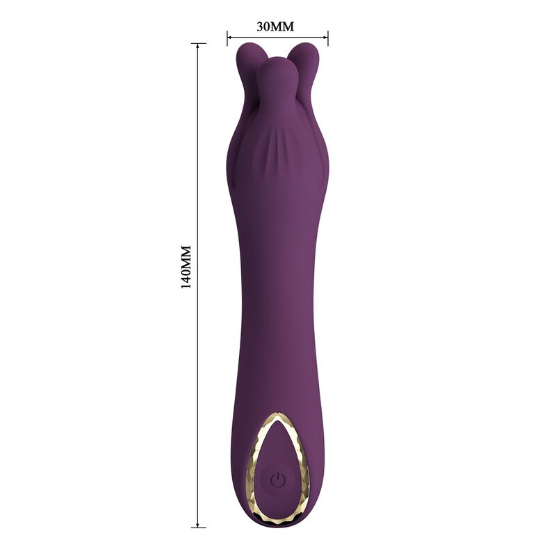 PRETTY LOVE - LUNAO RECHARGEABLE VIBRATOR 10 FUNCTIONS PURPLE · Vibratoare (imaginea 4)