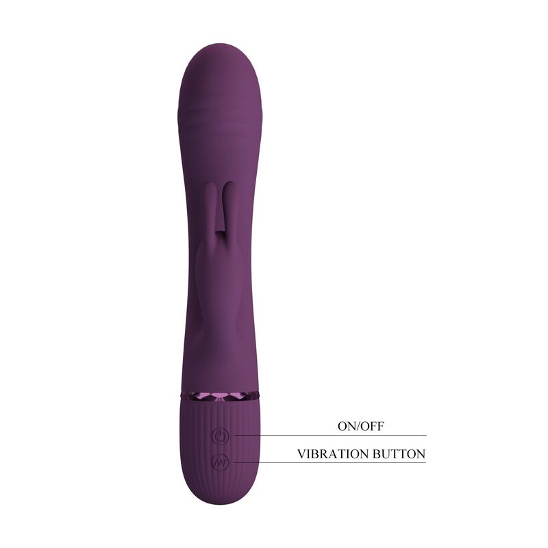 PRETTY LOVE - ROCCO RECHARGEABLE RABBIT VIBRATOR 10 FUNCTIONS PURPLE · Vibratoare (imaginea 10)