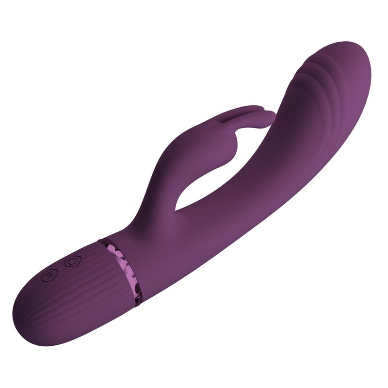 PRETTY LOVE - ROCCO RECHARGEABLE RABBIT VIBRATOR 10 FUNCTIONS PURPLE · Vibratoare (imaginea 7)