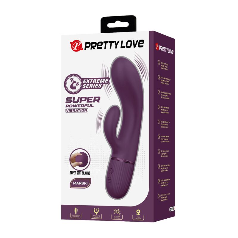 Pretty Love-Margie Vibrator Rabbit 10 Funcții Mov 8 PRETTY LOVE - MARGIE RECHARGEABLE RABBIT VIBRATOR 10 FUNCTIONS PURPLE · Vibratoare (imaginea 8)