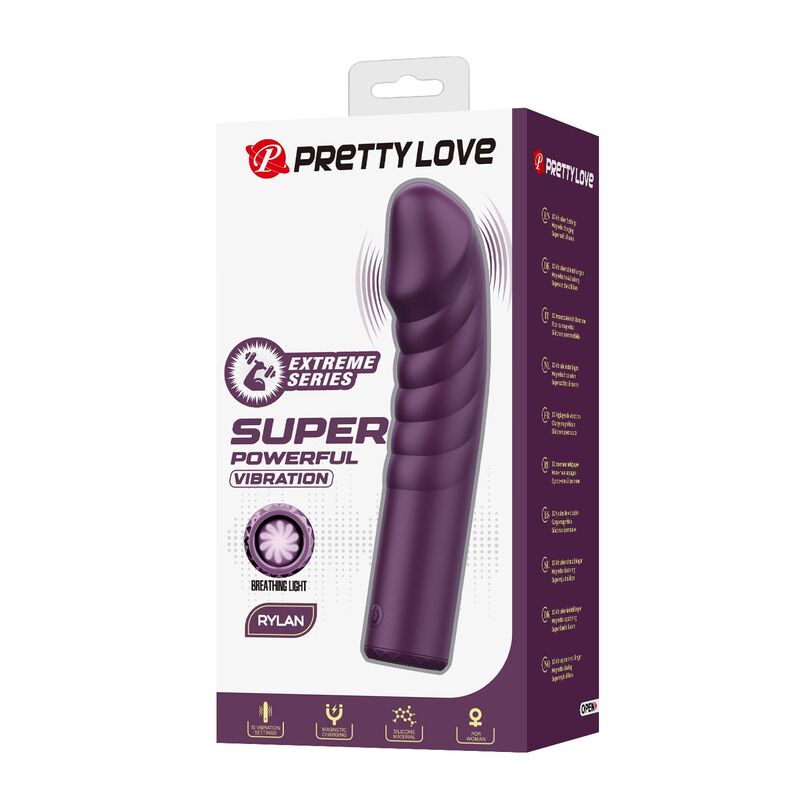Pretty Love-Ryland Vibrator Reîncărcabil 10 Funcții Mov 3 PRETTY LOVE - RYLAND RECHARGEABLE VIBRATOR 10 FUNCTIONS PURPLE · Vibratoare (imaginea 3)