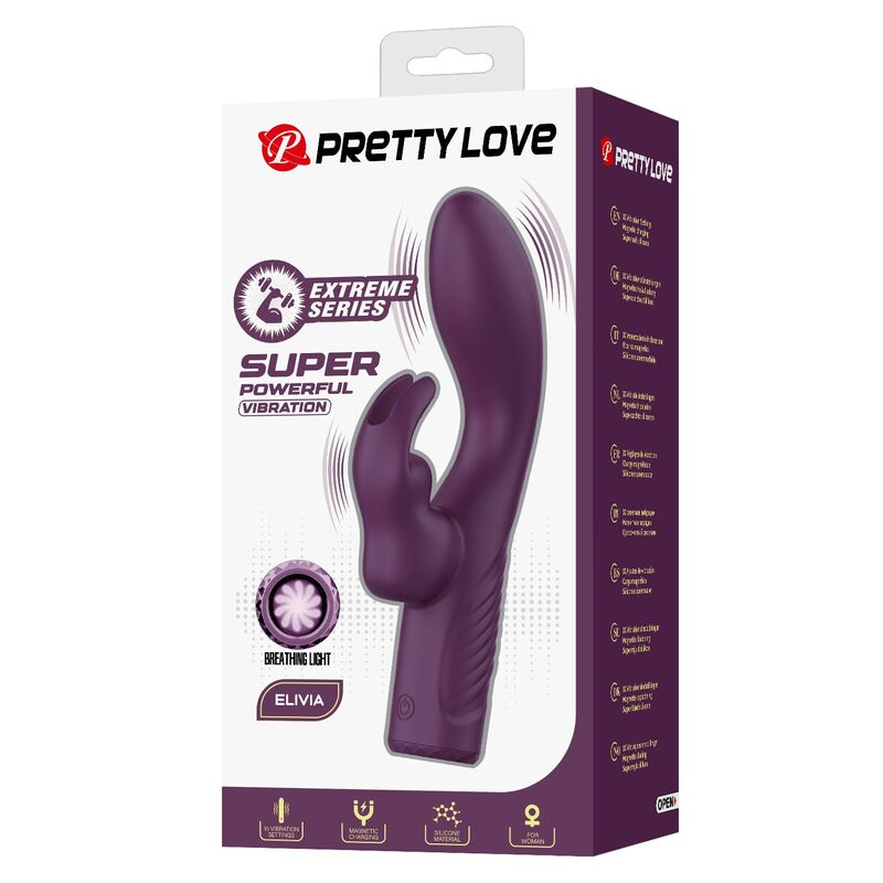 Pretty Love-Olivia Vibrator Rabbit Reîncărcabil Mov 8 PRETTY LOVE - OLIVIA RECHARGEABLE RABBIT VIBRATOR 10 FUNCTIONS · Vibratoare (imaginea 8)